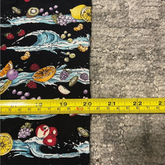 Vintage 90’s Nicole Miller Fruits & Water Scarf | 100% Silk - Picture 5 of 6